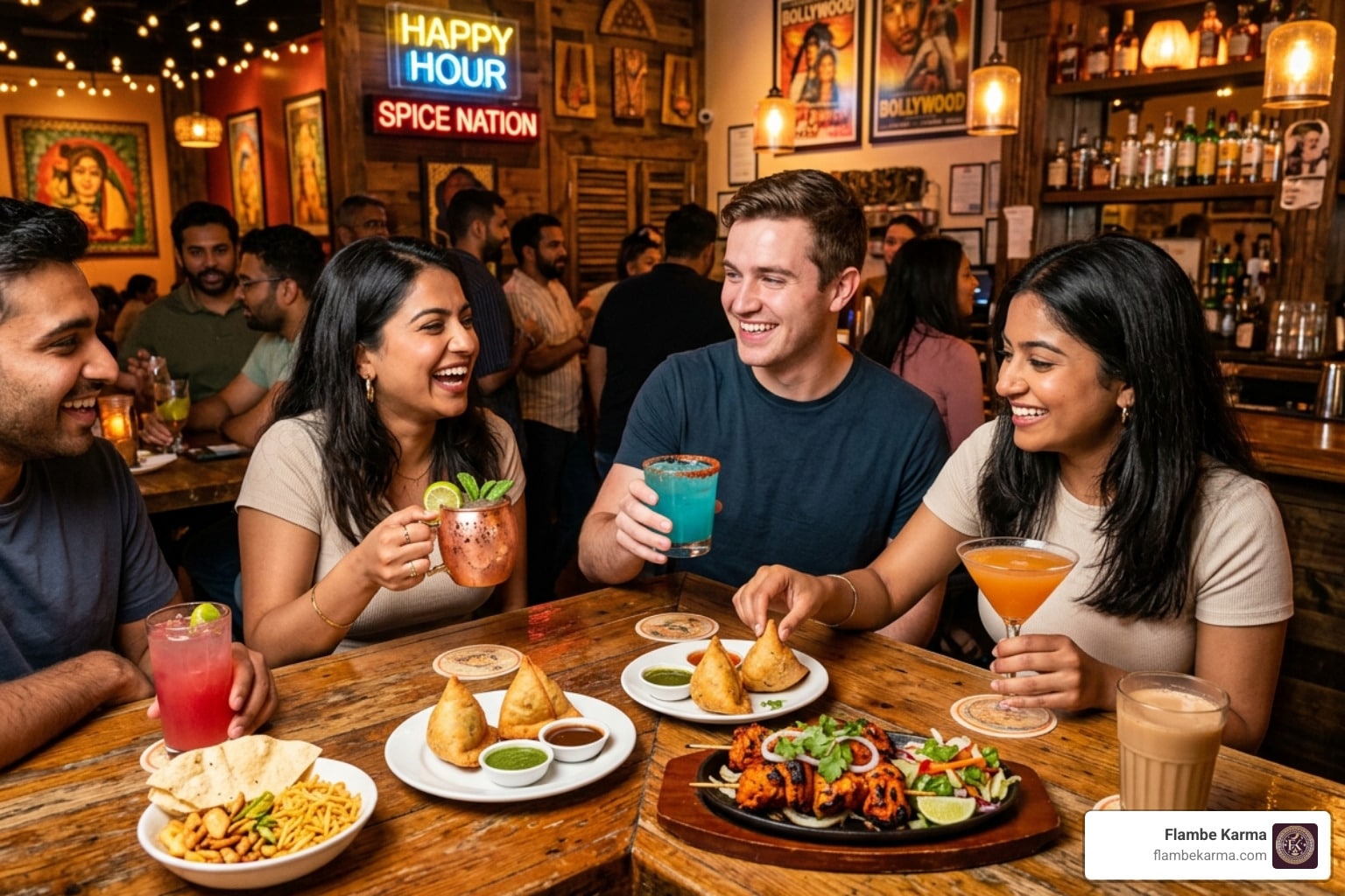 indian restaurant happy hour